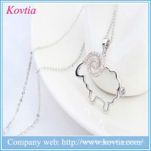 925 sterling sliver jewelry wholesale kids necklace sheep pendant necklace